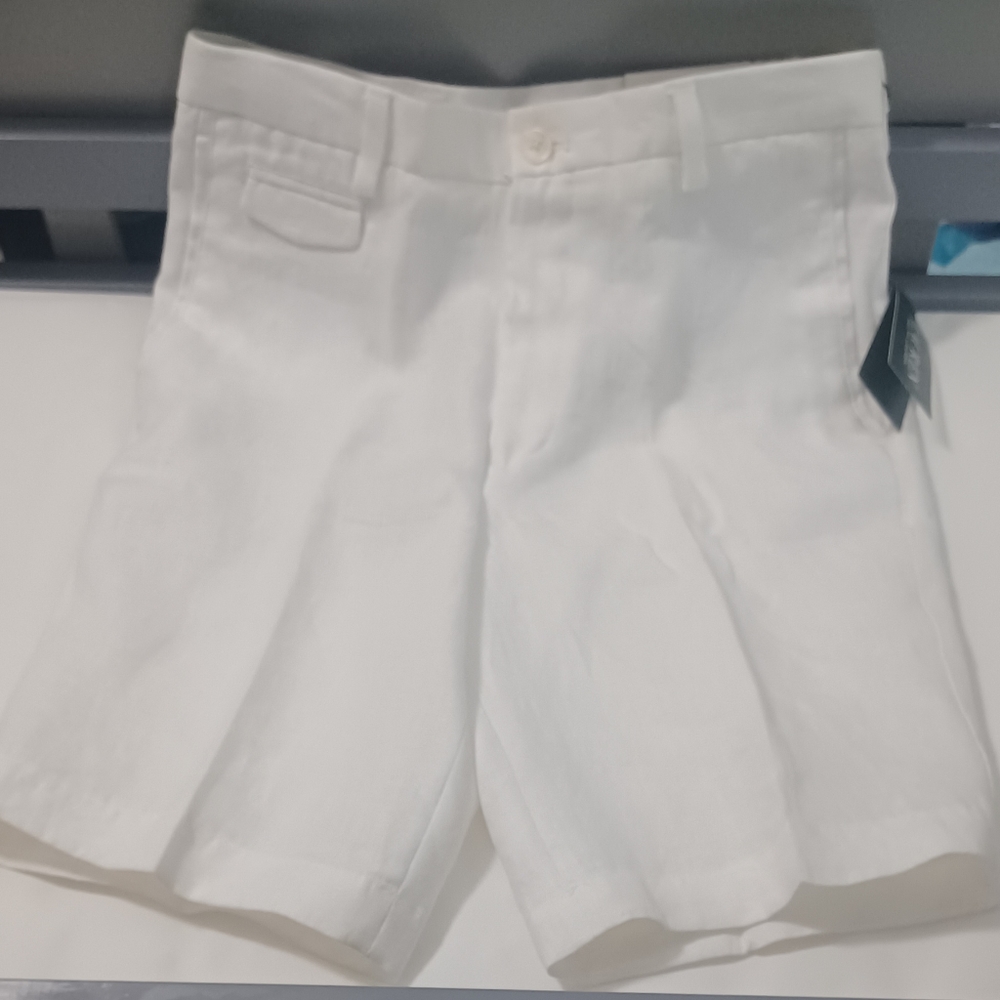 Boy Ralph Lauren white  linen shorts